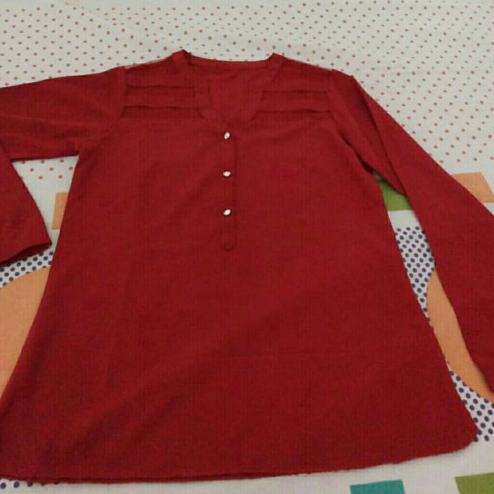 1-2 time used red tunic